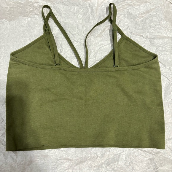 Guess Olive Green Crop Top XS - Picture 2 of 3
